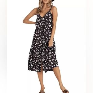 Billabong Black Floral Dress